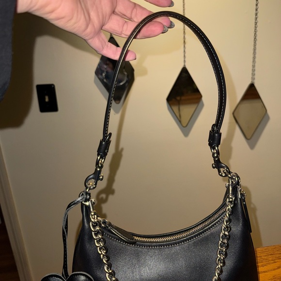 Coach Juliet 25  Black Chain Shoulder Bag - Picture 3 of 7